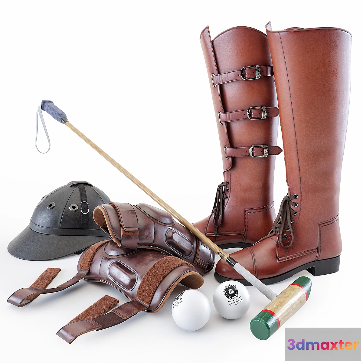 1357775 - Horse polo kit 3D Max