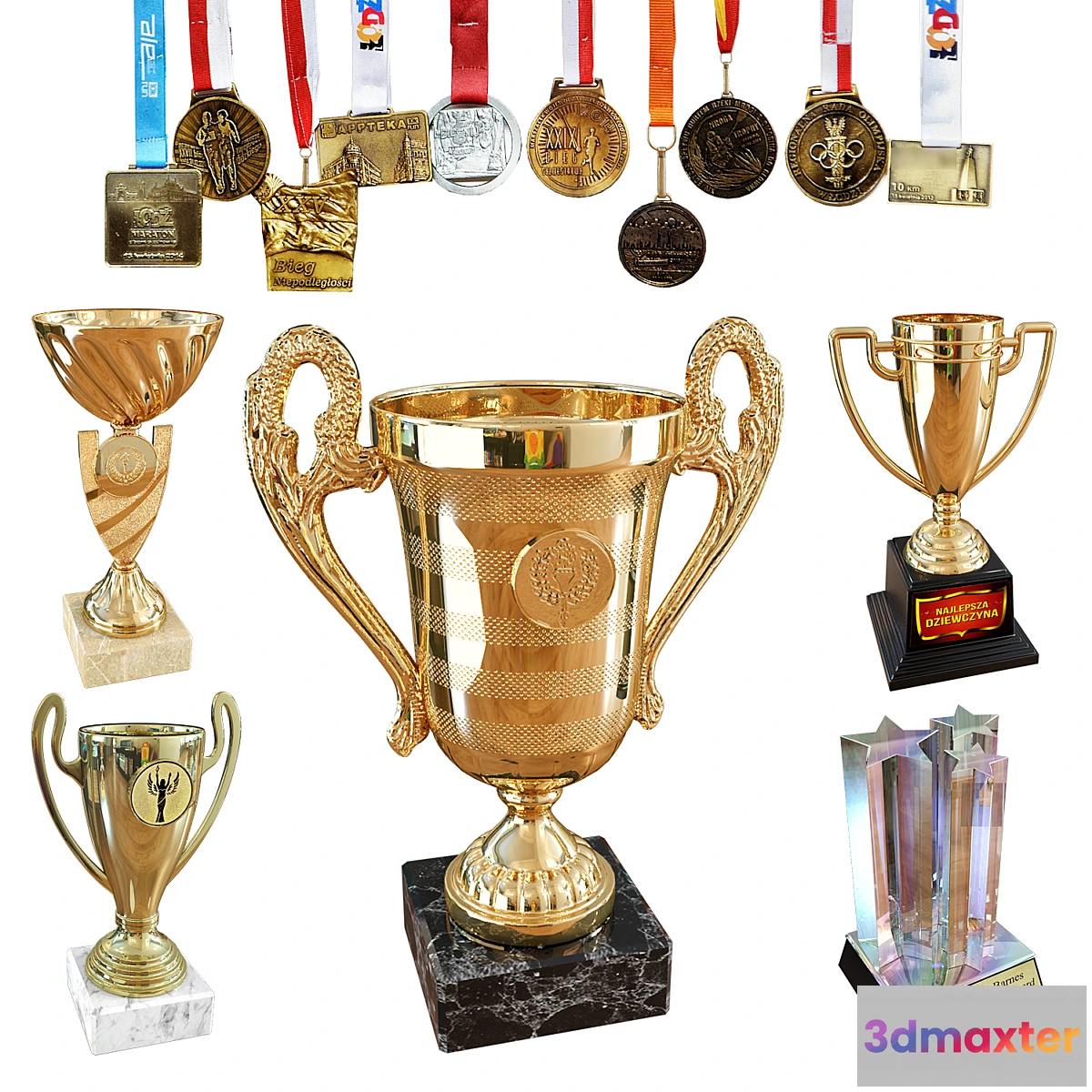 1396274 - Winner cups 3D Max