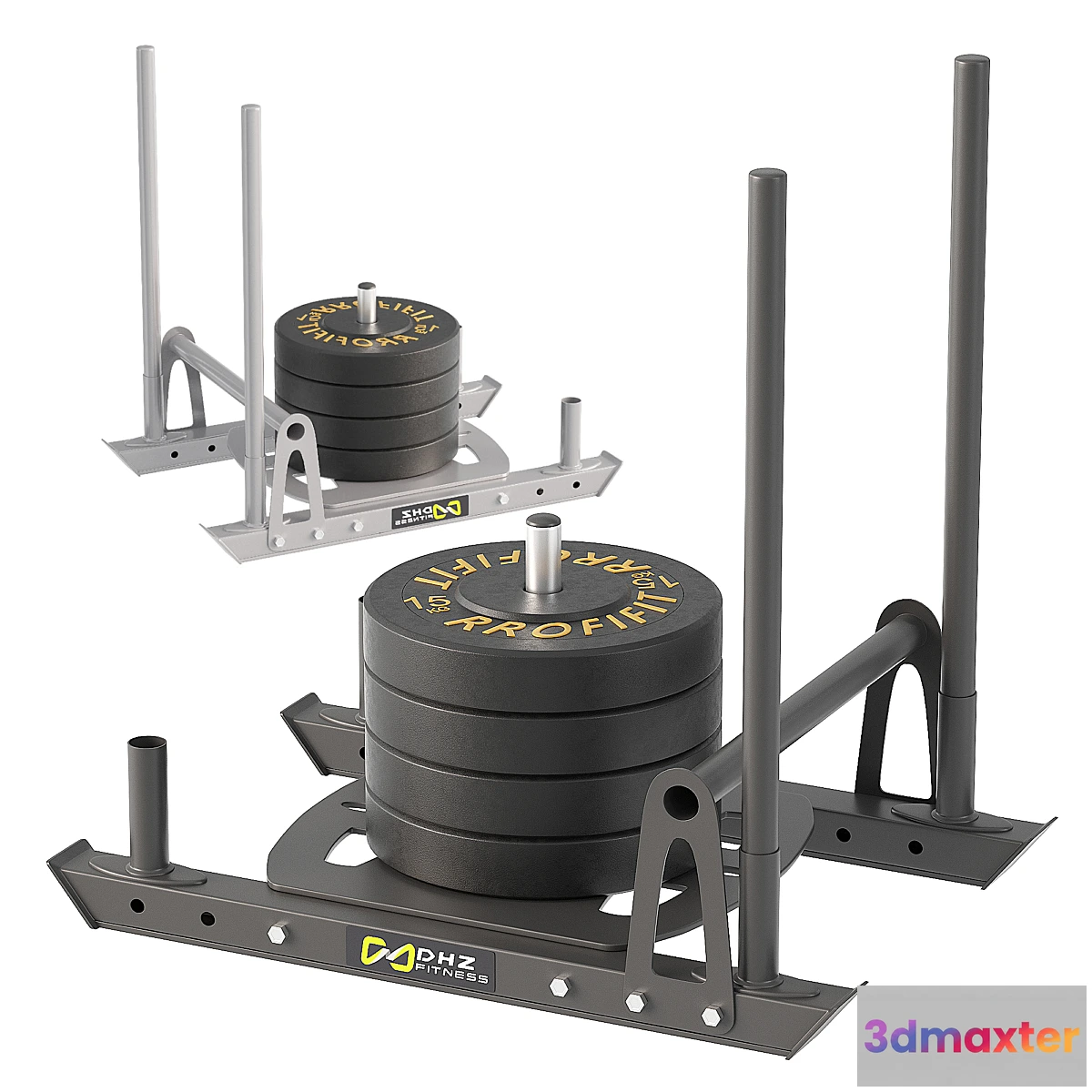 1409882 - DHZ functional training sled 3D Max