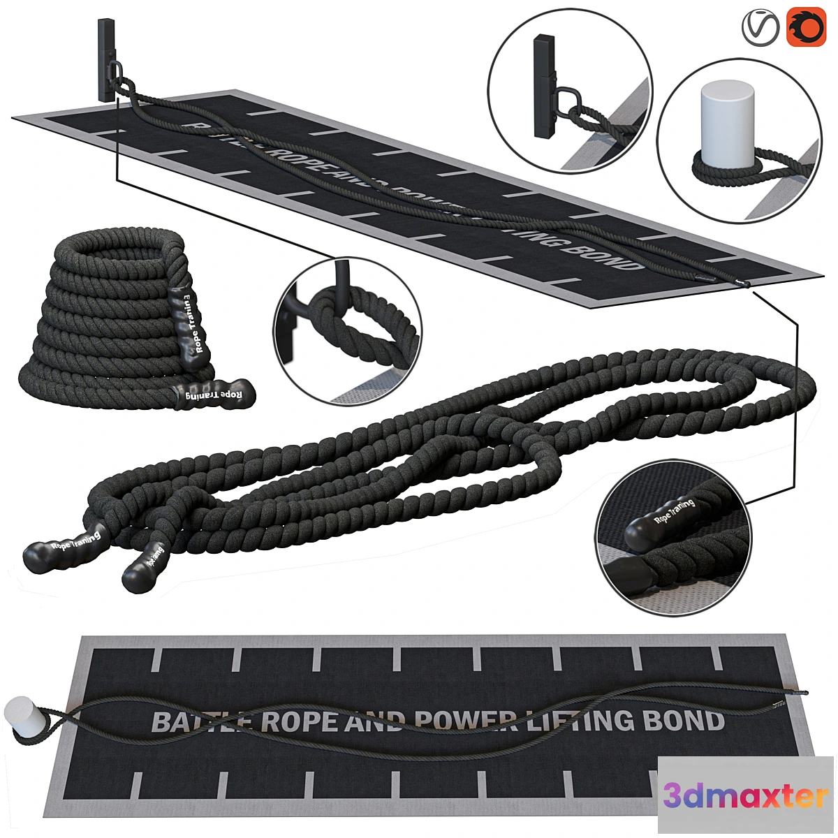 1412118 - Battle Rope 3D Max
