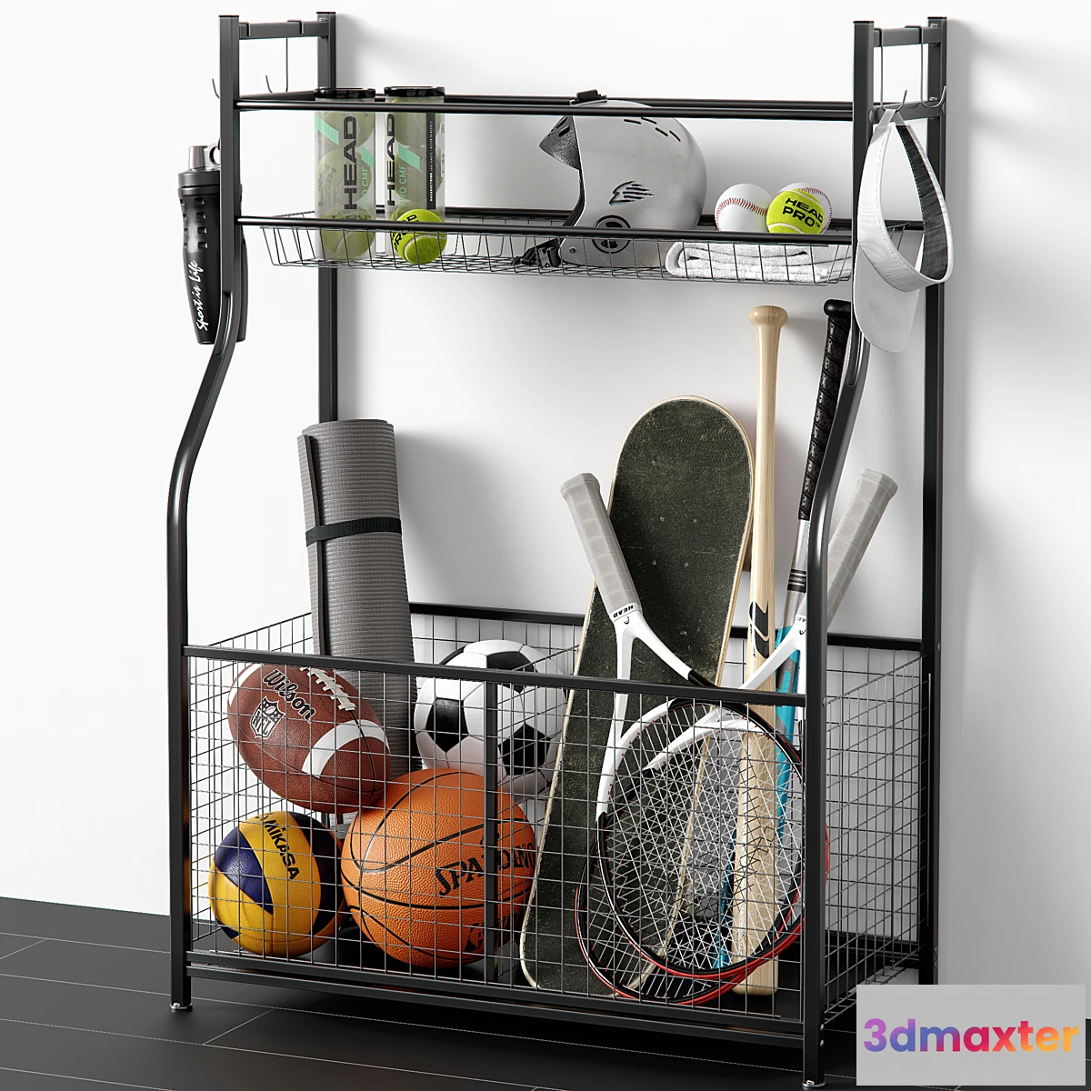 1413732 - Sports set. Inventory. Organizer 3D Max