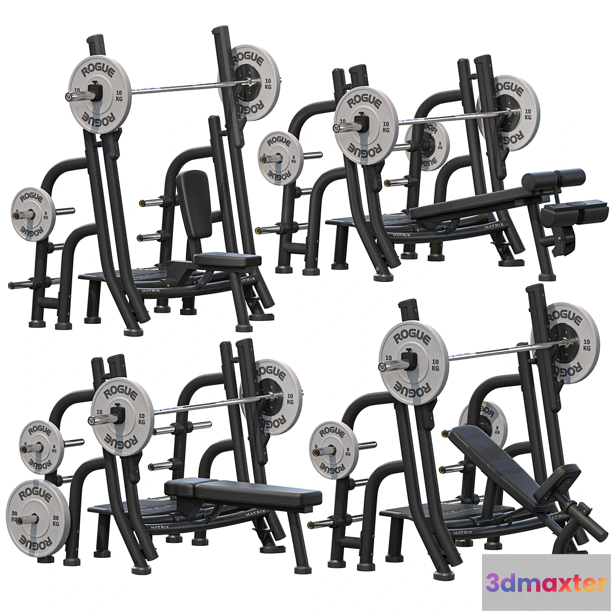 1425362 - Matrix Magnum Series press bench 3D Max