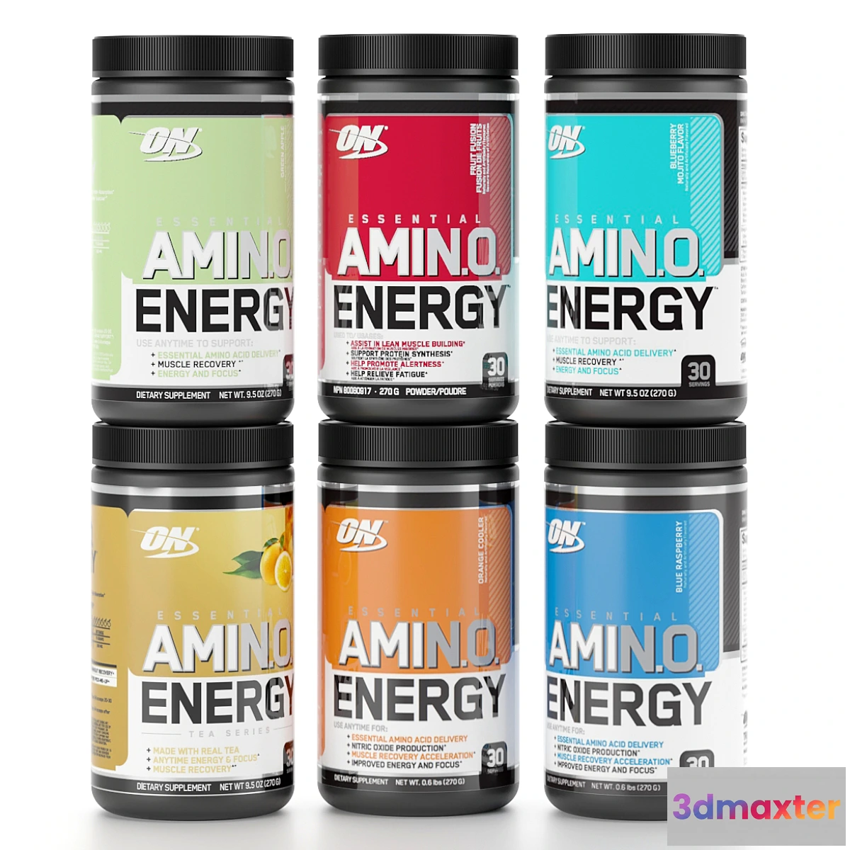 1429592 - Amino Energi supplement bottle 3D Max