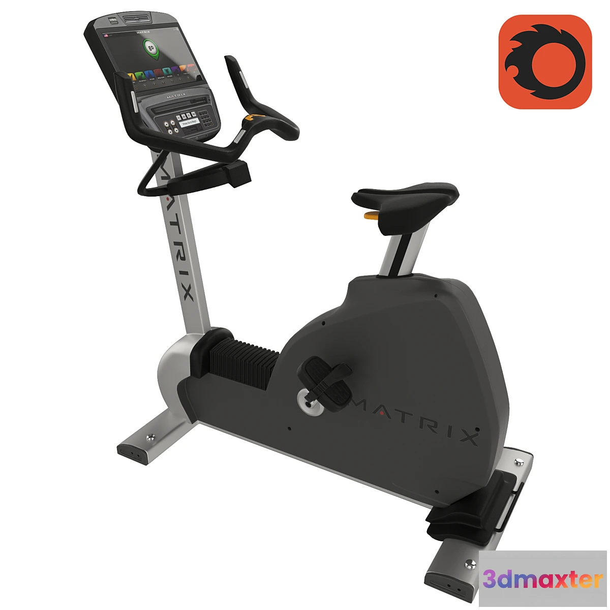 1442238 - Gym Matrix Upright bike U7xe 3D Max