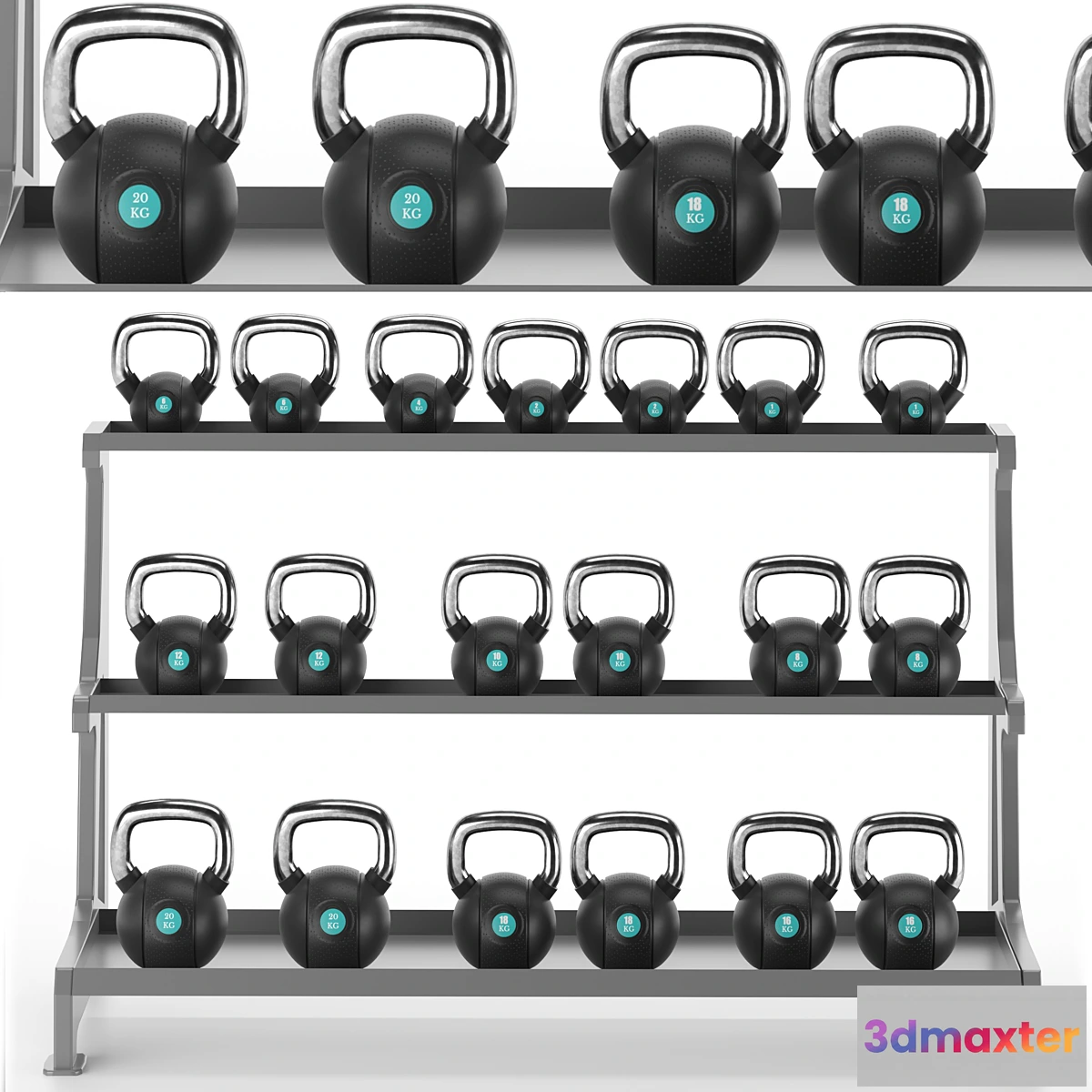 1445336 - Gym-Tools-Fitness-Body-Building-set-11 3D Max