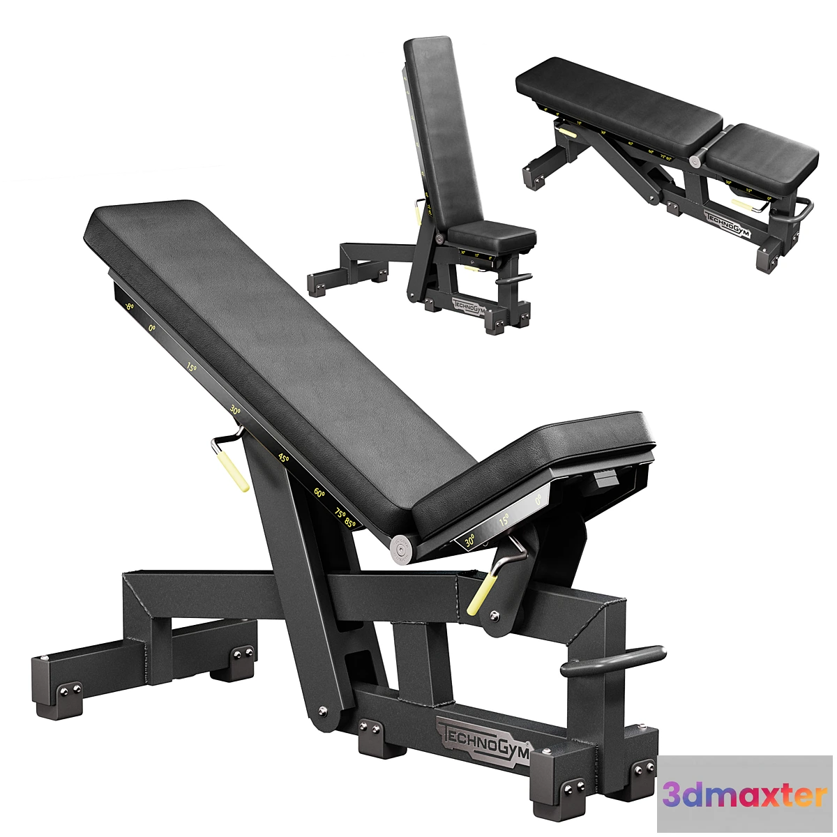 1459526 - Technogym Adjustable Bench Pure 3D Max
