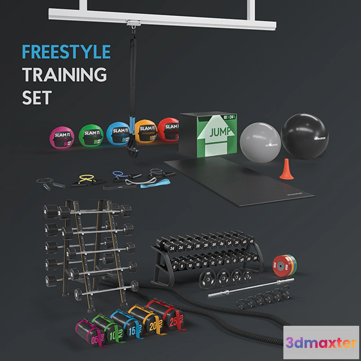 1461928 - Freestyle trainings set 3D Max