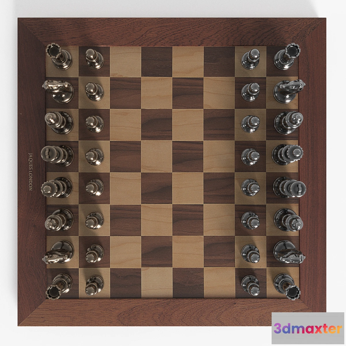 1463082 - metal chess set 3D Max