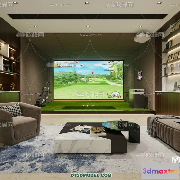 1518264 - OTHER MODELS - SPORTS - 3D Model For Interior Design - 2302 3D Max