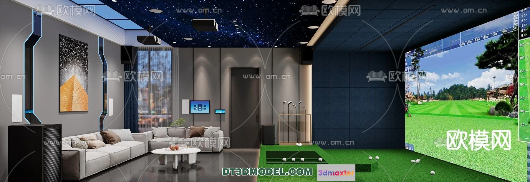 1518364 - OTHER MODELS - SPORTS - 3D Model For Interior Design - 2352 3D Max