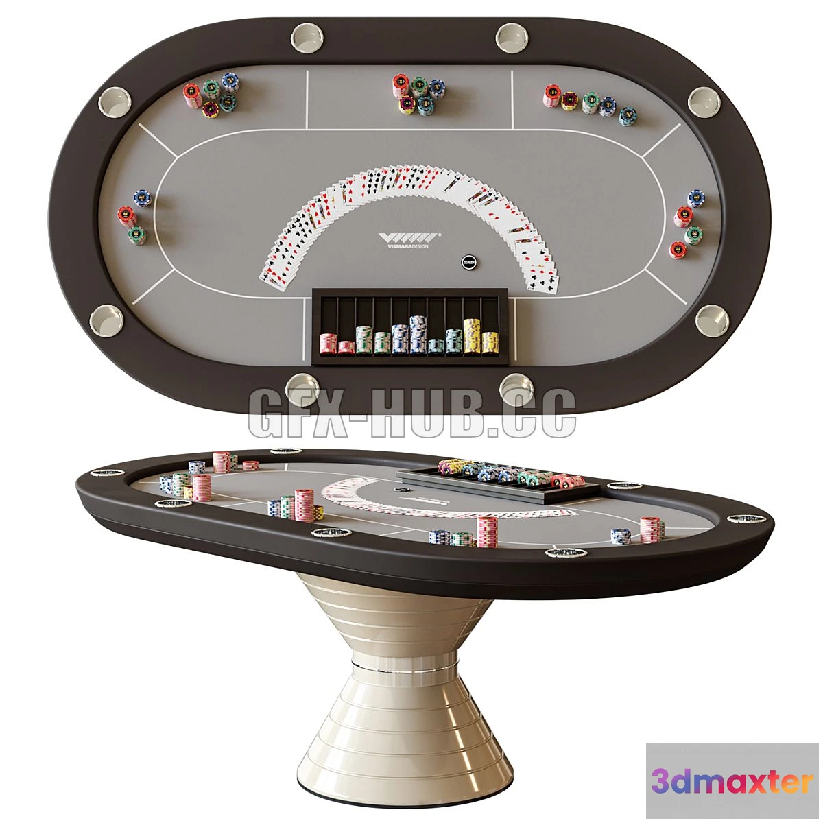 1543689 - Vismara design poker table 3D Max