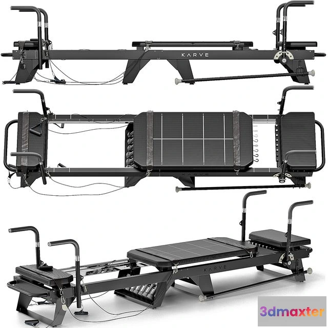 1553589 - Sports trainer Pilates Reformer Machine 3D Max