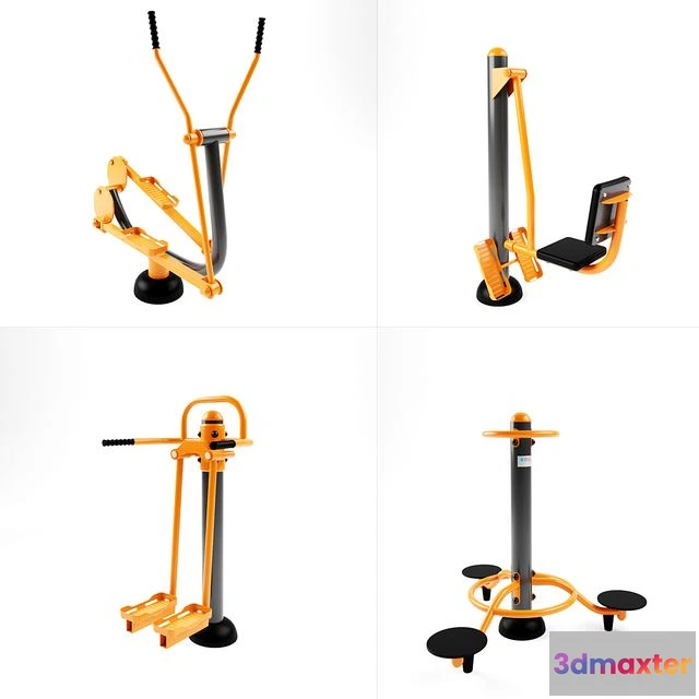 1555753 - Set of outdoor simulators InterAtletika 3D Max