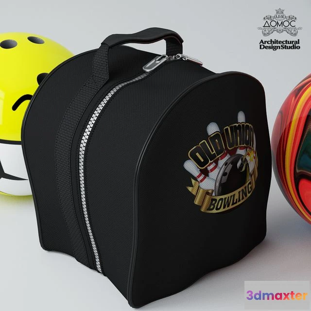 1556901 - Bowling bag & balls 3D Max