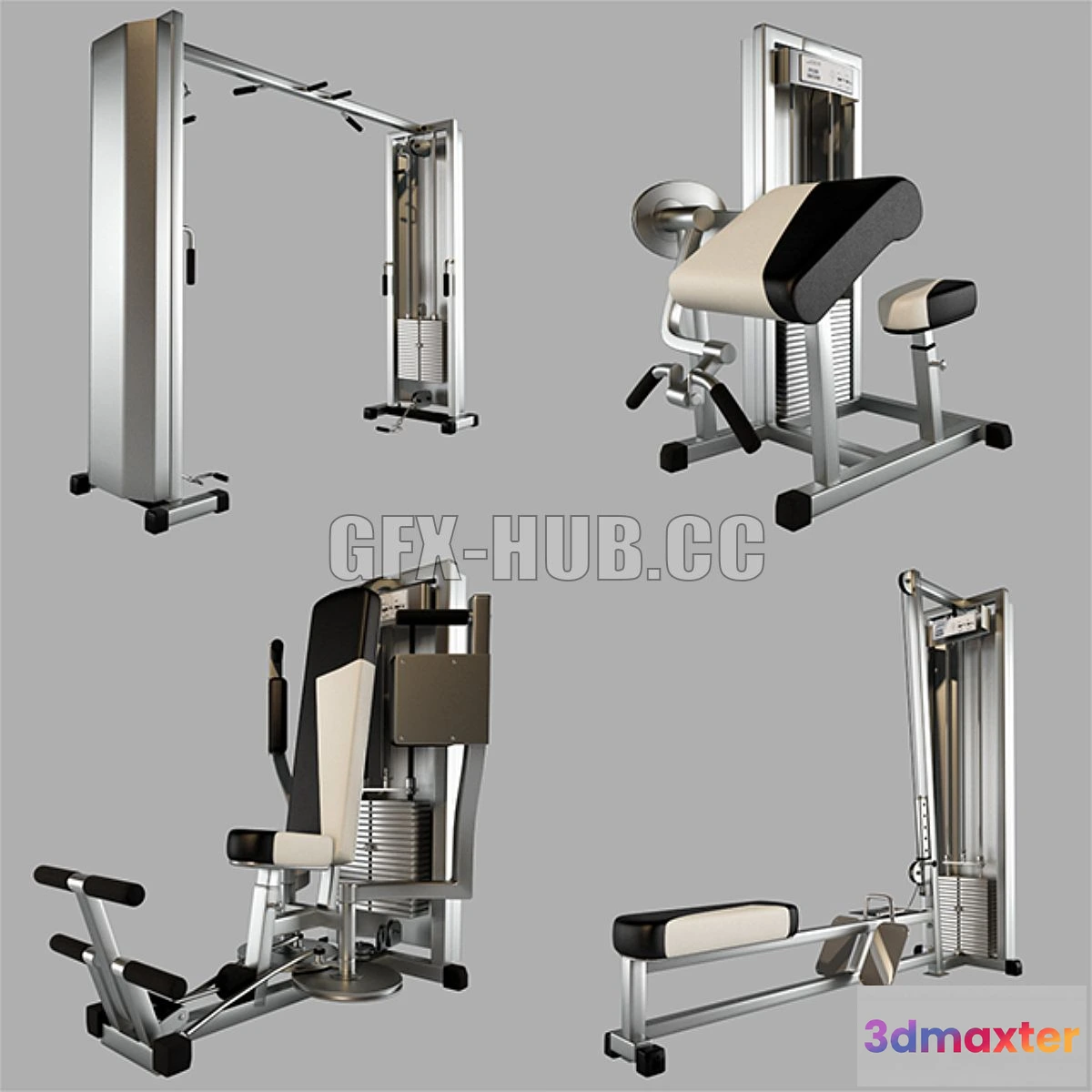 1561834 - Trainers Technogym GYM MACHINE 3D Max