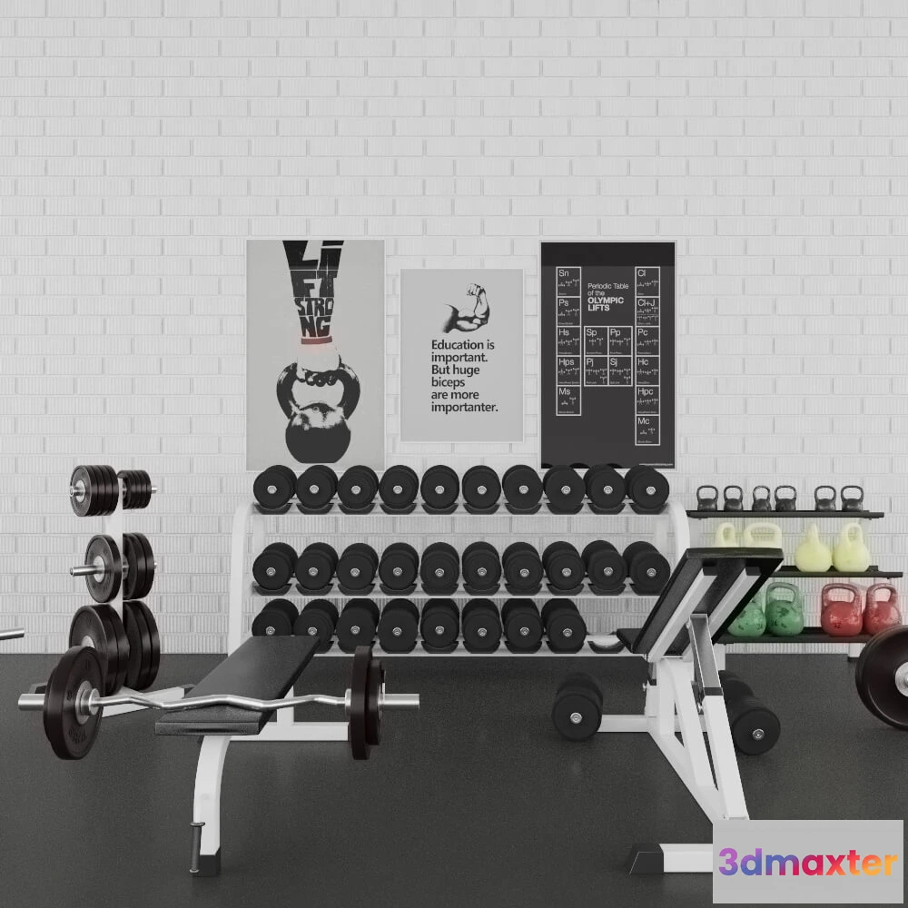 1666900 - other-models - Gym Set 3D Max