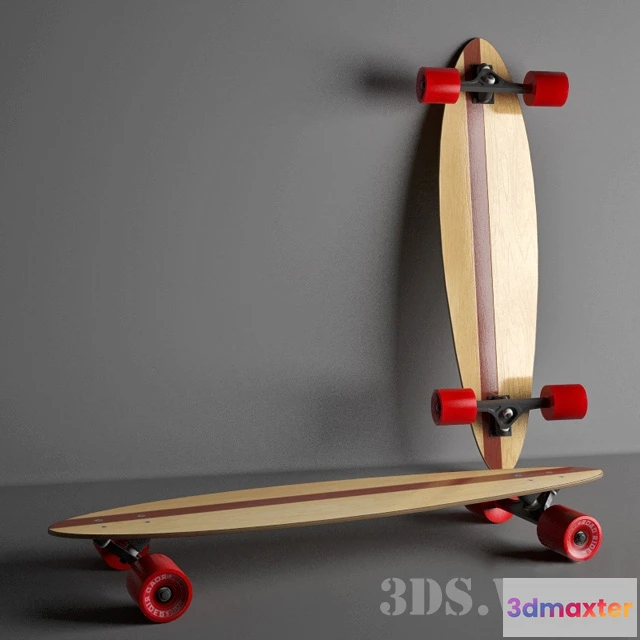 1666940 - other-models - Longboard pintail 3D Max