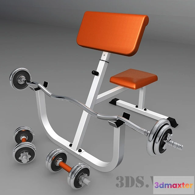 1666978 - other-models - Bench Biceps Trainer 3D Max
