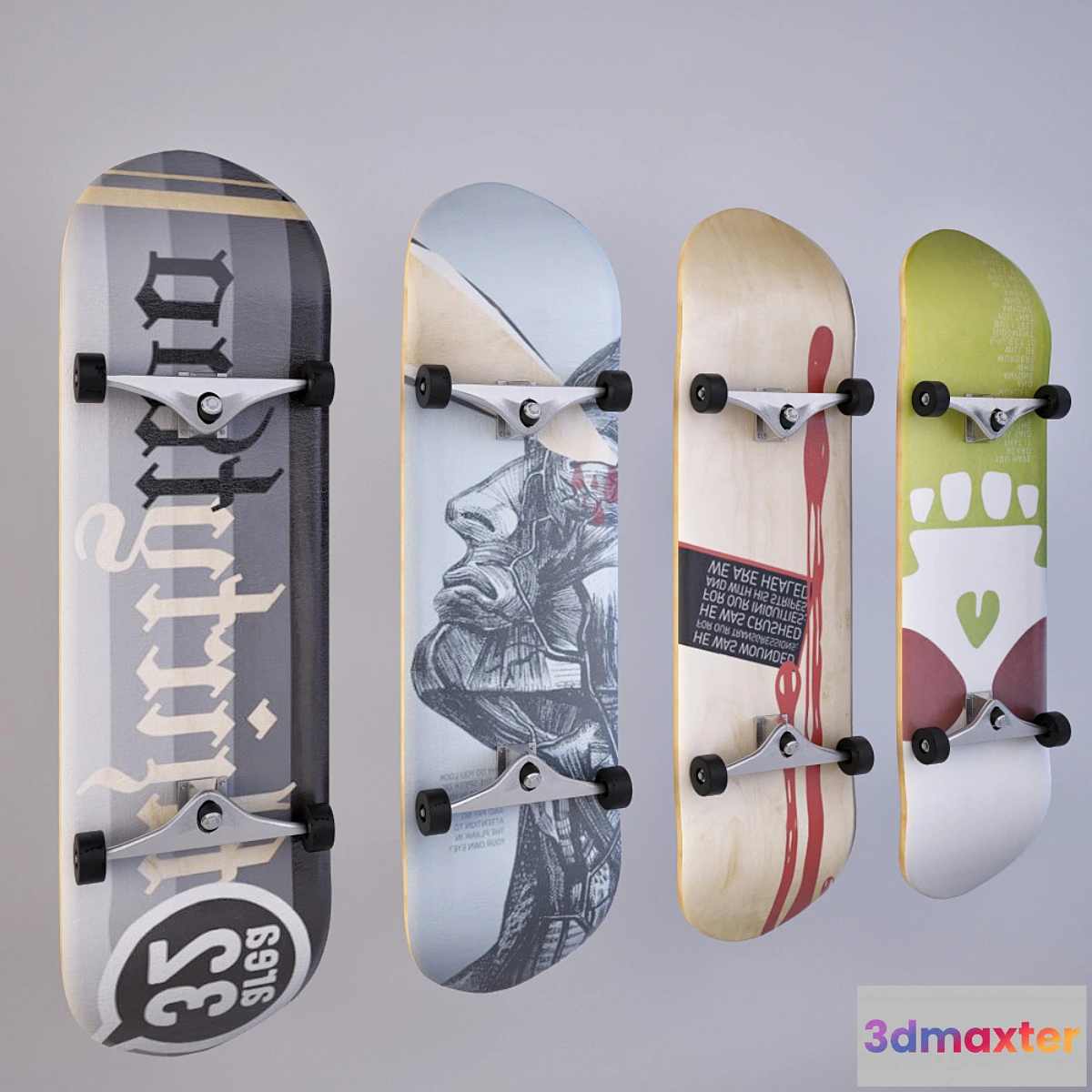 803708 - Skateboard wall decor
