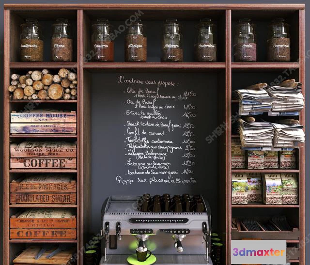 1138280 - Supermarket Shelf Cabinet - 3D Models - 0003