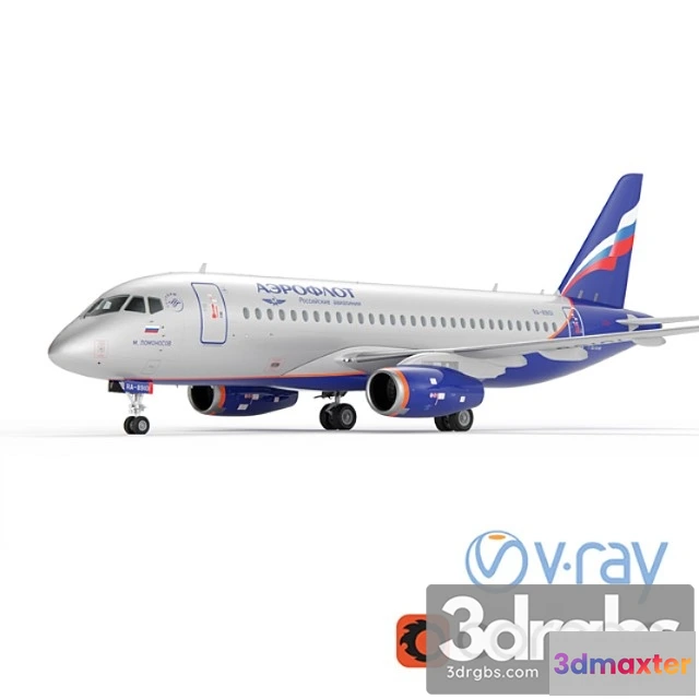 1007414 - Aircraft ssj-100 aeroflot