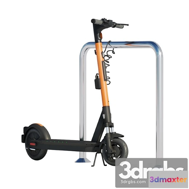 1007678 - Electric scooter Ninebot Max Pro With Parking Pole Kicksharing