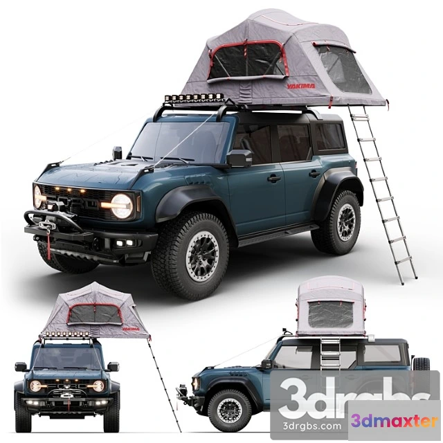 1007722 - Ford Bronco Raptor Rooftop Tent