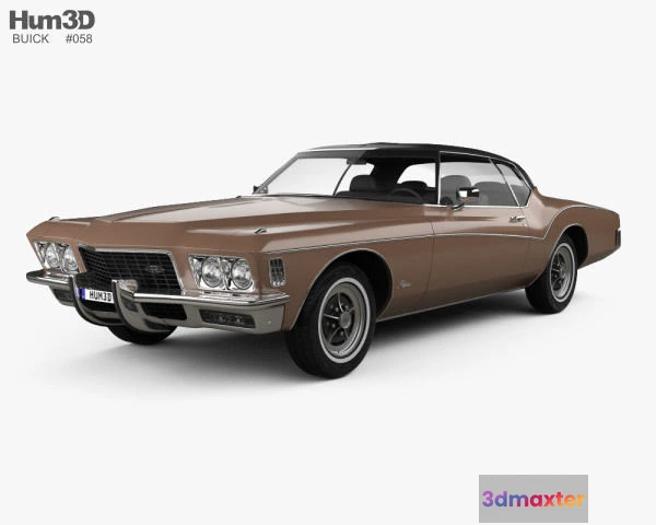 1179114 - AMERICAN CLASSIC CAR - buick riviera - 3D Model