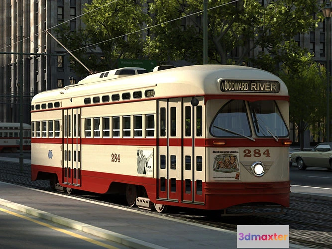 1179136 - AMERICAN CLASSIC CAR - pcc streetcar 1945 - 3D Model