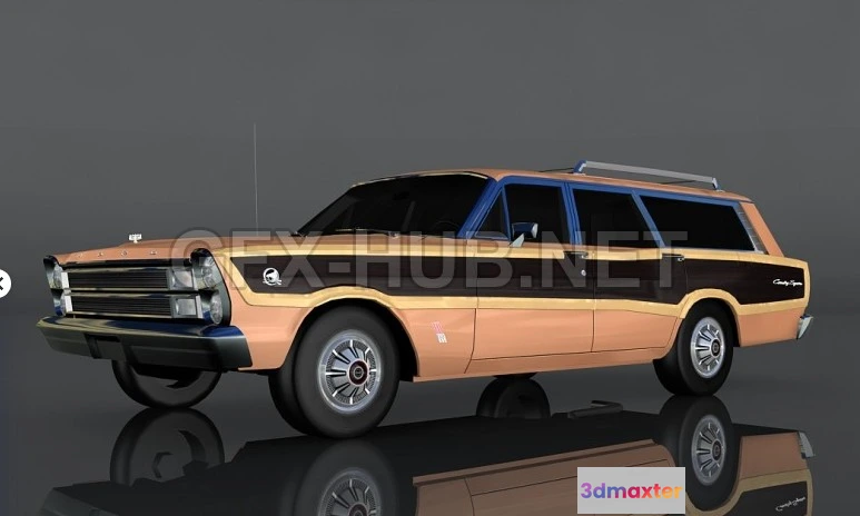 1205912 - CAR - 1966 Ford Country 3D Model