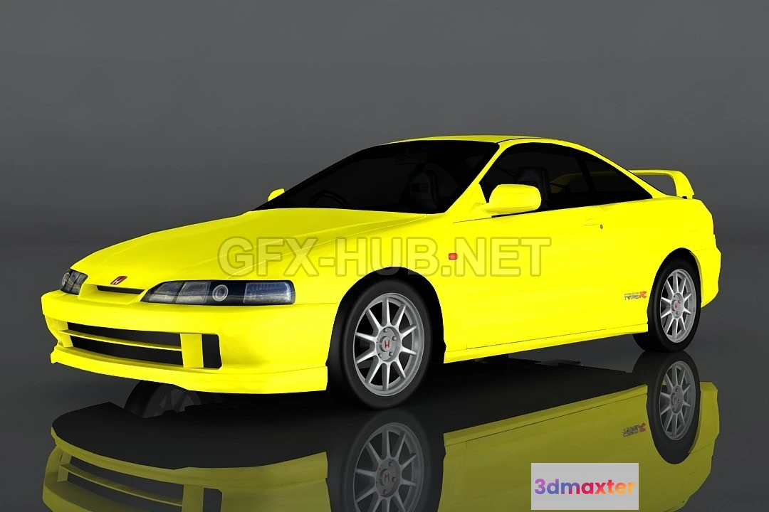 1205930 - CAR - 2000 Honda Integra 3D Model
