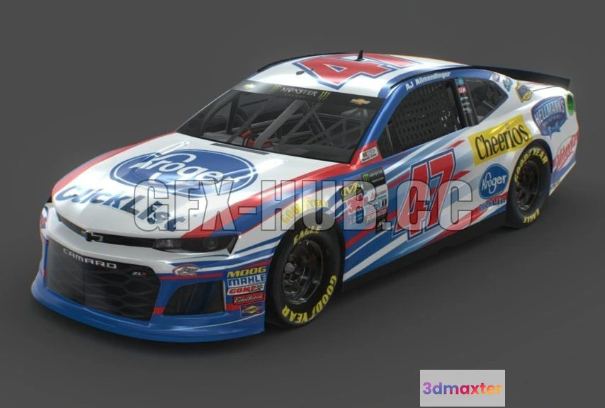 1205950 - CAR - 2018 NASCAR Camaro 3D Model