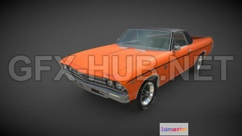 1205958 - CAR - 69 Chevy El Camino 3D Model