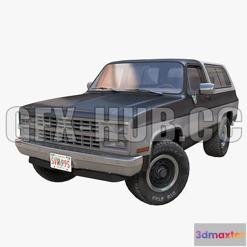 1205960 - CAR - 80s offroad car 3D Model