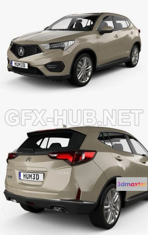 1205966 - CAR - Acura CDX 2016  3D Model
