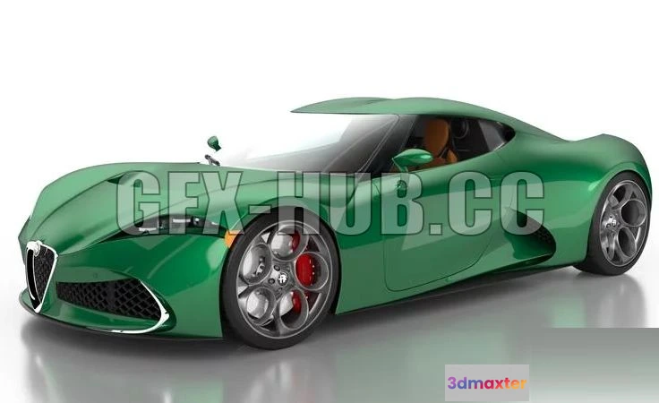 1205998 - CAR - Alfa 6C Concept 3D Model