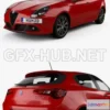 1206018 - CAR - Alfa Romeo Giulietta 2016  3D Model