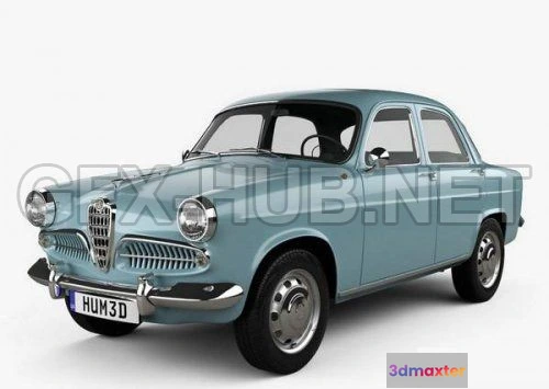 1206020 - CAR - Alfa Romeo Giulietta Berlina 1955  3D Model