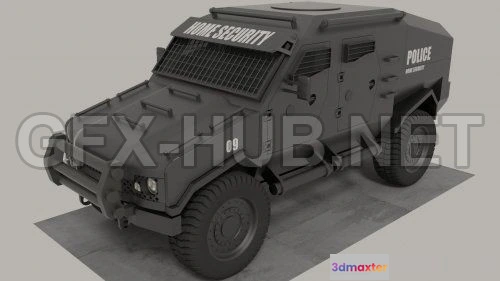 1206044 - CAR - Armoured vehicle 3D Model