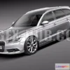 1206090 - CAR - Audi A6 Avant 2012 3D Model