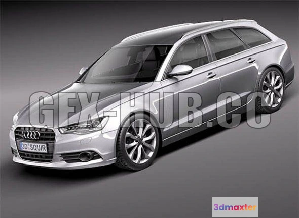 1206090 - CAR - Audi A6 Avant 2012 3D Model