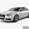 1206094 - CAR - Audi A6 sedan 2012  3D Model