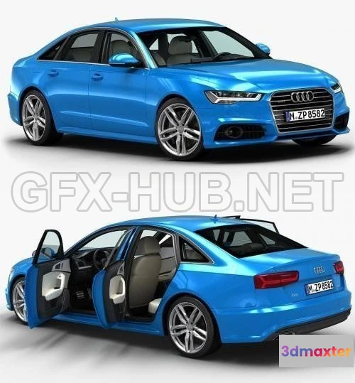 1206098 - CAR - AUDI A6 TFSI 2017 3D Model