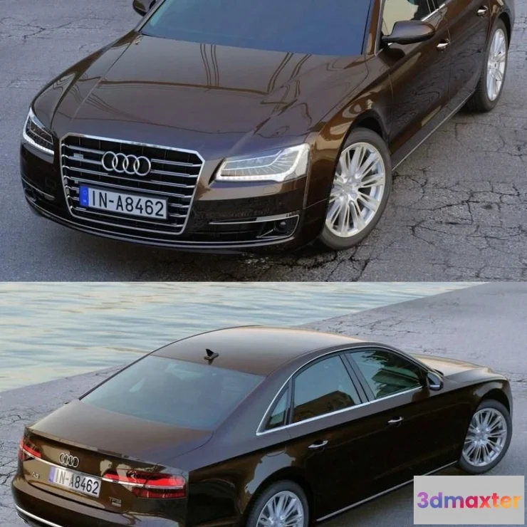 1206104 - CAR - Audi A8 2014 3D Model