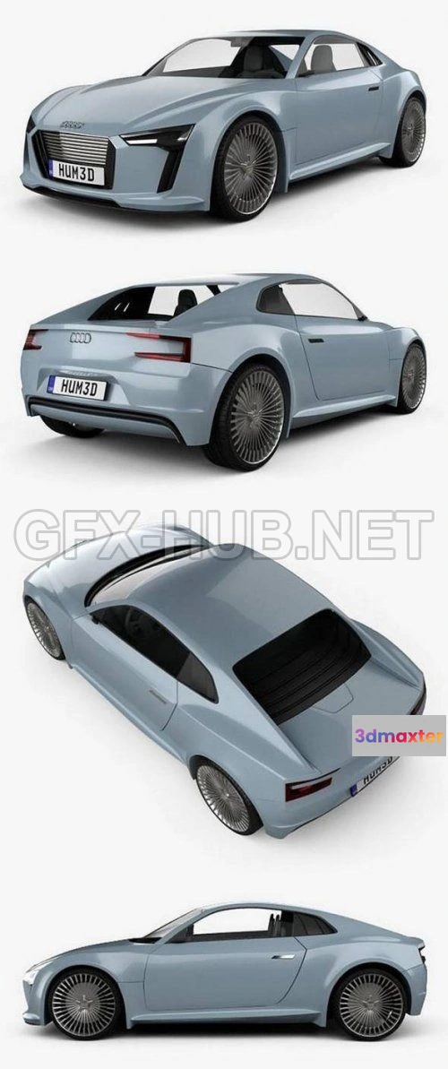 1206106 - CAR - Audi e-tron 2010 3D Model
