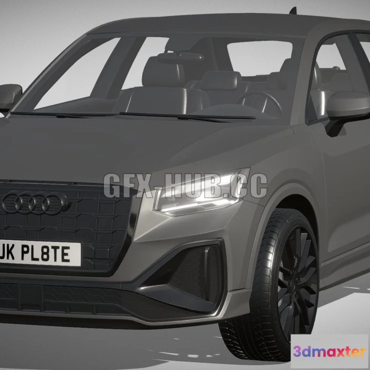 1206120 - CAR - Audi Q2 2021 3D Model