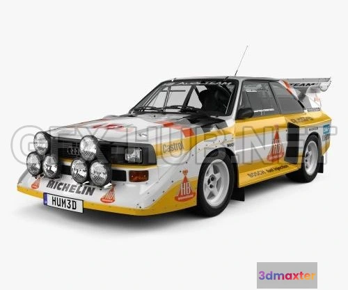 1206132 - CAR - Audi Quattro Sport S1 E2 1985  3D Model