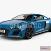 1206136 - CAR - Audi R8 V10 coupe 2022 3D Model