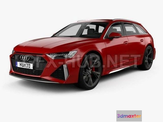 1206158 - CAR - Audi RS6 avant 2019 3D Model