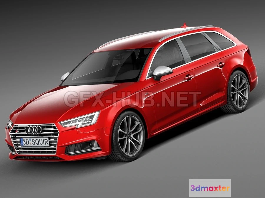 1206164 - CAR - Audi S4 Avant 2017 3D Model